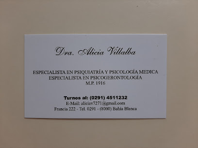 Dra. Villalba Alicia - Psiquiatra