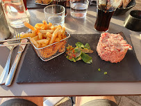 Steak tartare du Restaurant français Restaurant Les Tamaris à Andernos-les-Bains - n°12