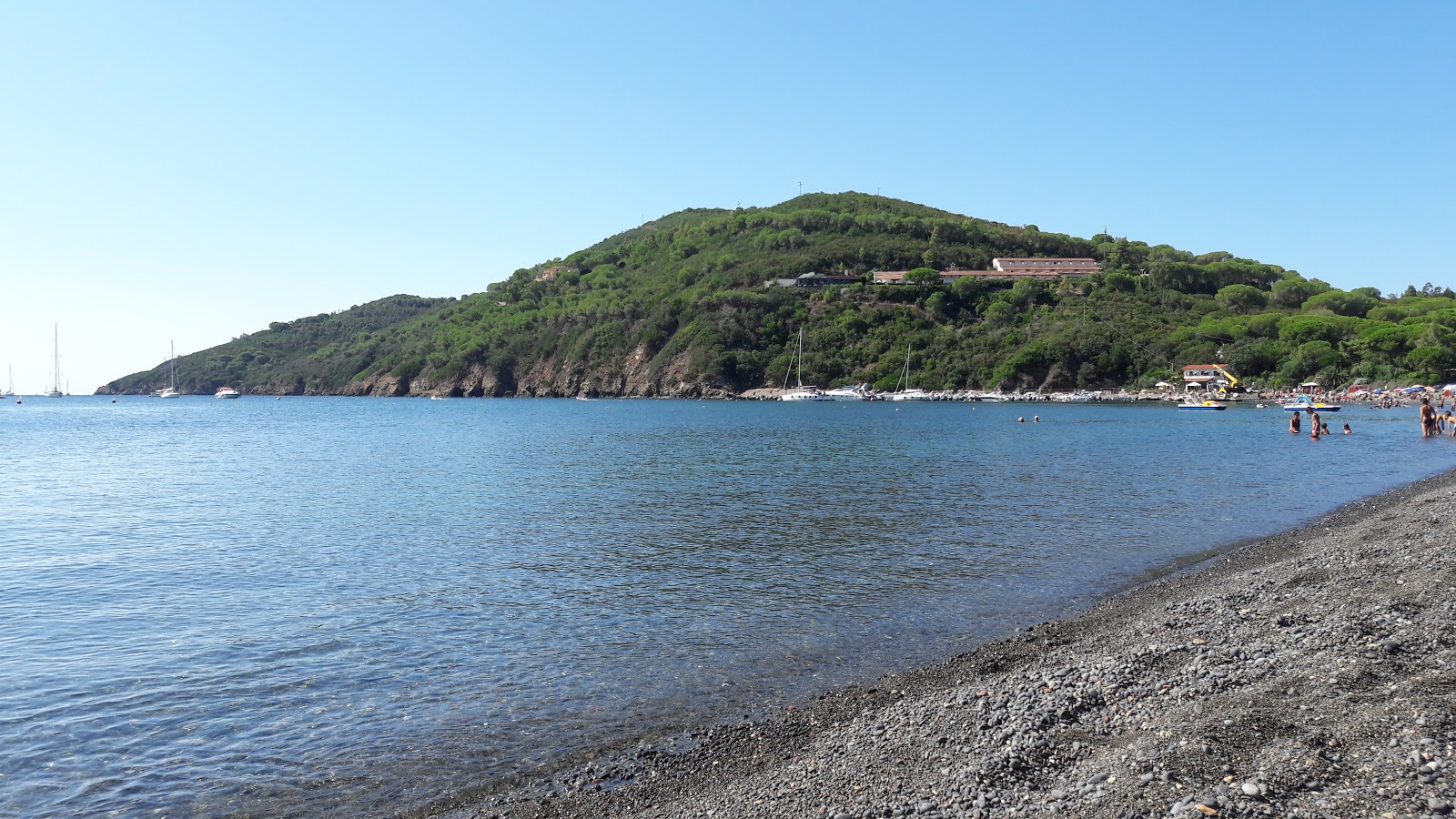 Foto van Margidore beach met turquoise puur water oppervlakte