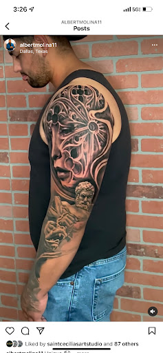 Explore outlaw tattoo ideas, creative tattoo ideas in Roanoke, available at Saint Cecilias Art Studio