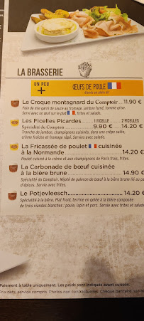 Restaurant Le Comptoir du Malt - YVETOT à Sainte-Marie-des-Champs (la carte)