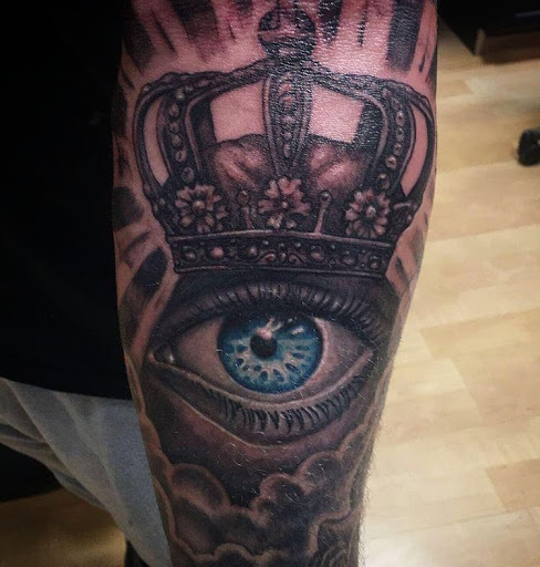 Explore patchwork tattoo ideas male, creative tattoo ideas in Amityville, available at Tattoo Frenzy Inc