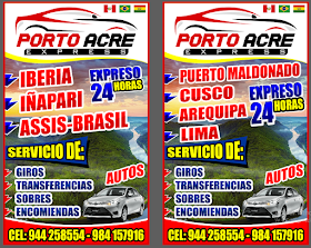 Porto Acre Express autos a Iñapari, Brasil, Bolivia