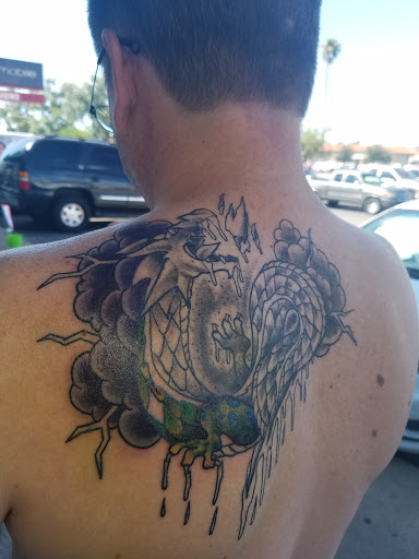 Explore fly fishing tattoo ideas, creative tattoo ideas in Tucson, available at Empire Tattoo