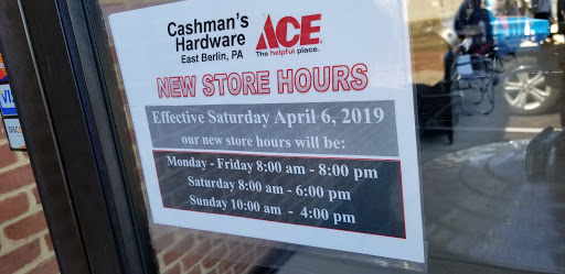 Home Improvement Store «Cashmans Ace Hardware», reviews and photos, 1595 PA-194, East Berlin, PA 17316, USA