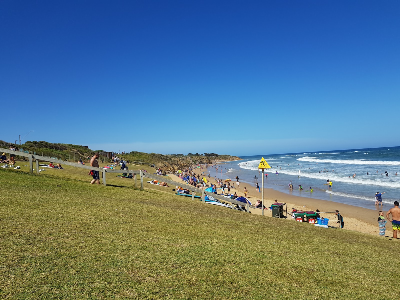 Foto von Torquay Beach und die siedlung