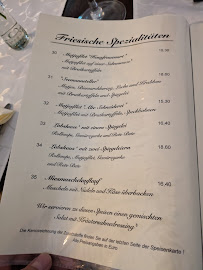 Restaurant Alte Schneiderei, Hooksiel à Wangerland carte