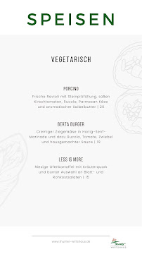 Thurner Wirtshaus à Sankt Märgen menu