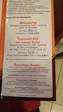 Carte du Mongolei - Asiatisches Restaurant à Dillingen