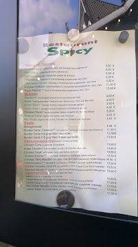 Carte du Restaurant Spicy à Solingen