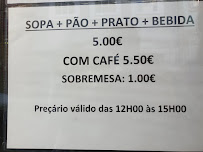 Cantinho dos Sabores à Guimaraes menu