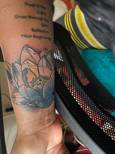 Explore sleeve tattoo ideas for women, creative tattoo ideas in Grove City, available at Tattoo 62