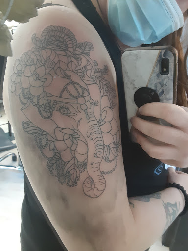 Explore us flag tattoo ideas, creative tattoo ideas in Salt Lake City, available at AWS TATTOOS PIERCING