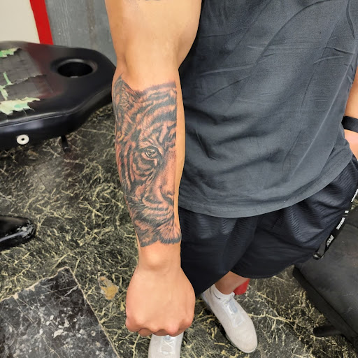 Explore mens calf tattoo ideas, creative tattoo ideas in Norristown, available at Norristown Tattoo Company (Rysqo, LLC)