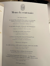 Restaurant Paul Bocuse à Collonges-au-Mont-d'Or menu