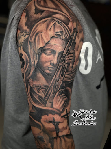 Explore surf tattoo ideas, creative tattoo ideas in San Diego, available at Wylde Sydes Tattoo & Body Piercing