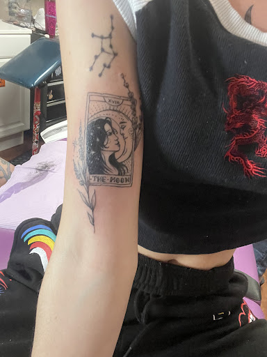 Explore sky tattoo ideas, creative tattoo ideas in Mandeville, available at Abita Tattoo