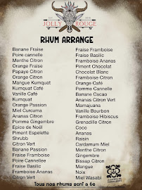Carte du JOLLY ROUGE Barbecue & Punch à Montpellier