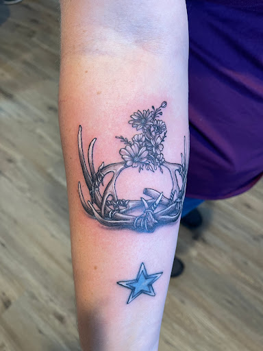 Explore male arm tattoo ideas, creative tattoo ideas in Elko, available at Freedom Tattoo