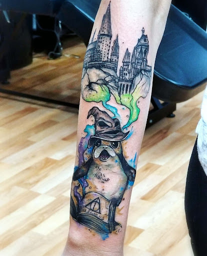 Explore cute foot tattoo ideas, creative tattoo ideas in Benton, available at Spectrum Tattoo