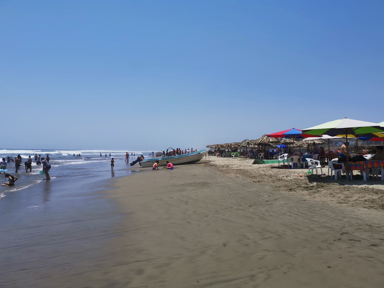 Foto av Playa Azul Michoacan med lång rak strand