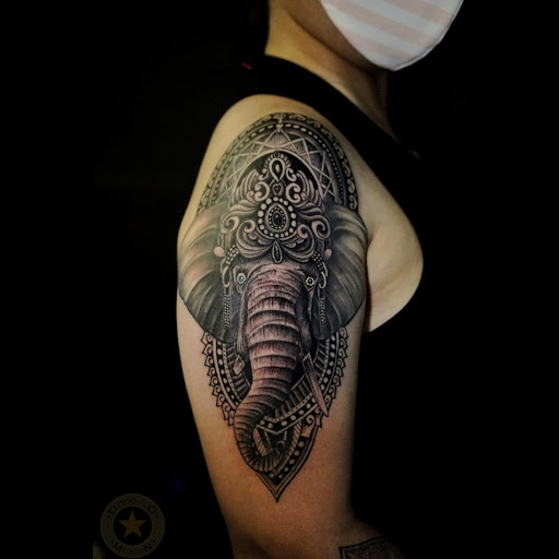 Explore lion family tattoo ideas, creative tattoo ideas in Miami, available at Miami Tattoo & Co Midtown