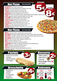 Carte du Gusto Pizza Gaillon (Fermé durant le mois d'Aout pour travaux) à Gaillon