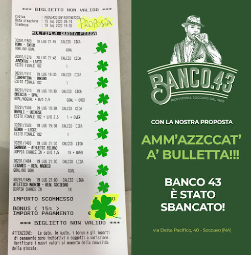 BANCO 43 - Better Soccavo - Rivenditore di biglietti della lotteria
