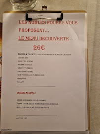 Carte du Les Nobles Fouées à Saumur