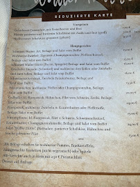 Menu / carte de Wäller Hütte - Emmrich Reif à Driedorf