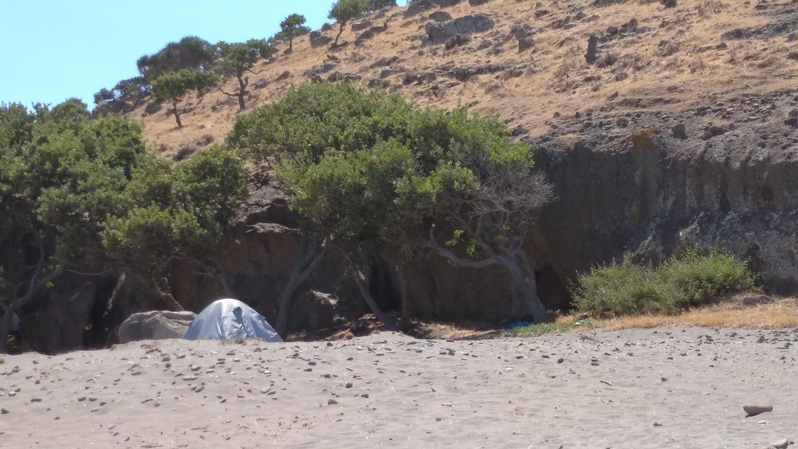 Agios Dimitrios beach'in fotoğrafı çok temiz temizlik seviyesi ile