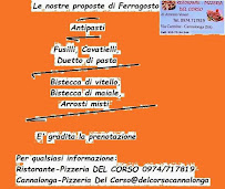 Menu du Ristorante Pizzeria Del Corso à Cannalonga