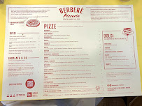 Menu du Berberè Pizzeria Centro à Turin