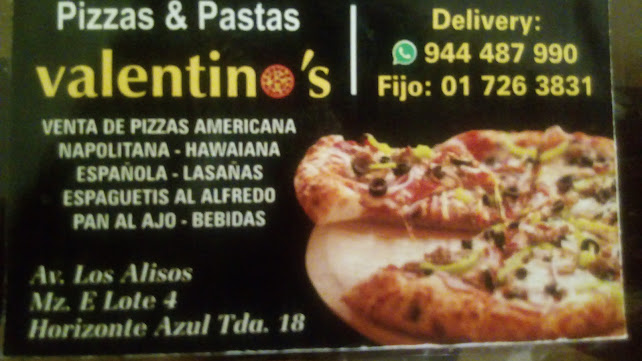 Opiniones de Pizzeria Valentino's en Lima - Pizzeria