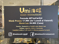 Carte du Umi sushi restaurant - I Gigli à Campi Bisenzio