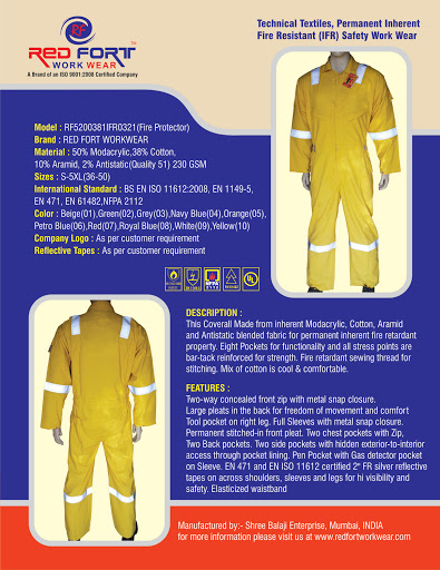 Red Fort Work Wear a brand of Red Fort PPE Industries Private Limited)