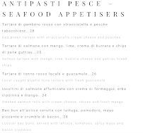 Menu du Bambusa Porto Rotondo à Porto Rotondo