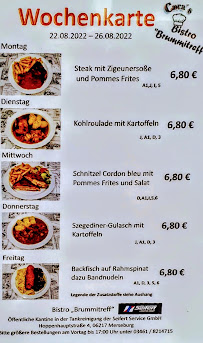 Bistro Brummitreff à Merseburg menu