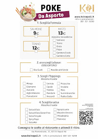 Menu / carte de Koi Sushi Restaurant à Naples