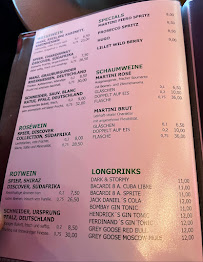 Menu du Walden à Frankfurt