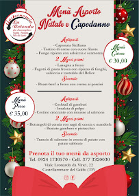 Menu du Gastronomia La Rotonda da Scaraglino à Castellammare del Golfo