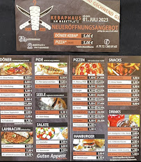 Menu / carte de Kebaphaus am Marktplatz à Gschwend
