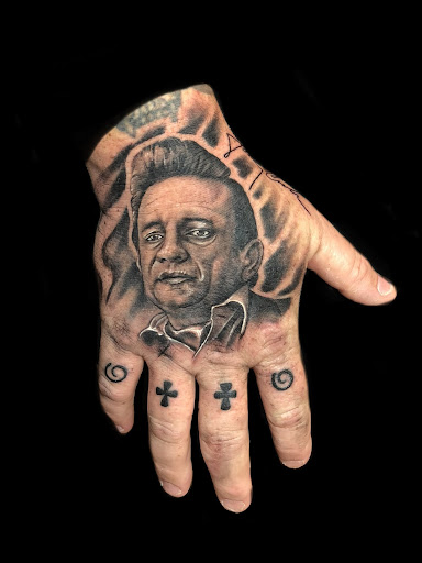 Explore half sleeve tattoo sleeve ideas, creative tattoo ideas in Jasper, available at Voodoo Dolls Tattoo Studio