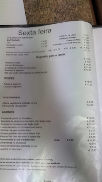 Restaurant Lucimar à Lisbon menu