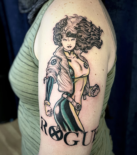 Explore wrench tattoo ideas, creative tattoo ideas in Houston, available at Black Swan Tattoo Studio