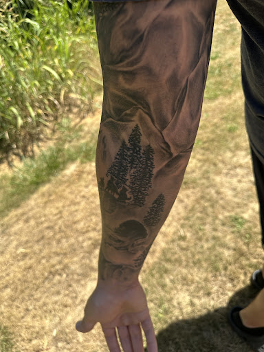 Explore sparrow tattoo ideas, creative tattoo ideas in Verona, available at Cryptic Tattoo Society