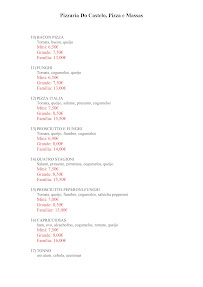 Restaurant italien Pizzaria Do Castelo, Pizza e Massas à Palmela (la carte)