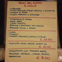 Menu du Da Quei Due à Mortara