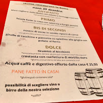 Home restaurant la Botte à Botta menu