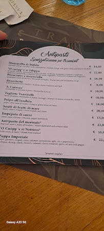 Trattoria Vanvitelli à Naples menu